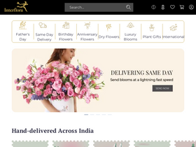 'interflora.in' screenshot
