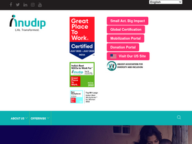 'anudip.org' screenshot
