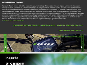 'kawasaki.fr' screenshot