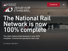 'etihadrail.ae' screenshot