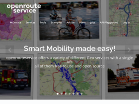 'openrouteservice.org' screenshot
