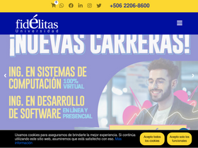'ufidelitas.ac.cr' screenshot