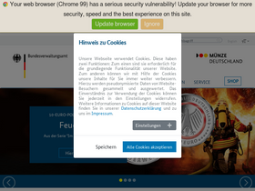 'muenze-deutschland.de' screenshot