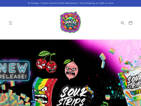 exoticsodasandsnacks.com homepage screenshot