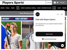'playerssports.co.nz' screenshot