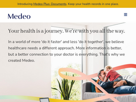 'medeohealth.com' screenshot