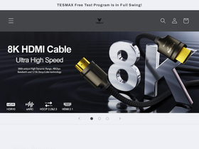 tesmax.com homepage screenshot
