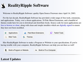 'realityripple.com' screenshot