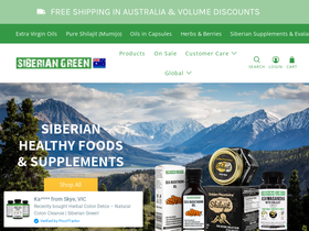 Siberian Green Australia website screenshot