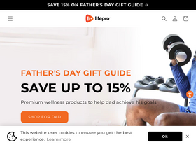 'lifeprofitness.com' screenshot