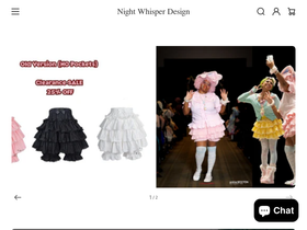 nightwhisperlolita.com homepage screenshot