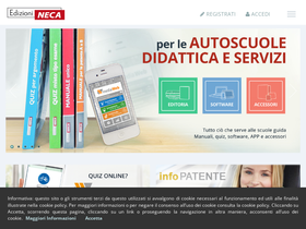 'neca.it' screenshot