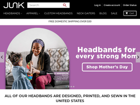 'junkbrands.com' screenshot