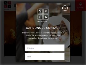 'spca.com' screenshot