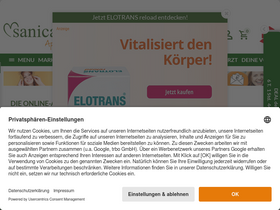 'sanicare.de' screenshot