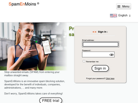 'spamenmoins.com' screenshot