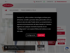 'svenson.es' screenshot