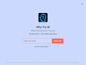 'whytryai.com' screenshot