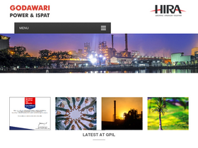 'godawaripowerispat.com' screenshot