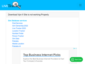 'paksimdetails.com' screenshot