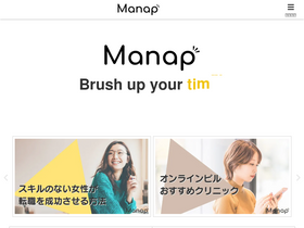 'manap.jp' screenshot