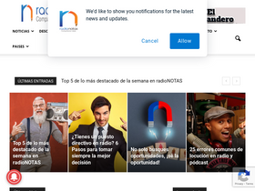 'radionotas.com' screenshot