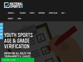 'nationalsportsid.com' screenshot