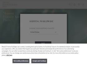 'franciskurkdjian.com' screenshot