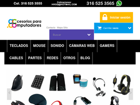 accesoriosparacomputadores.co homepage screenshot
