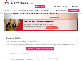 'maitredata.com' screenshot