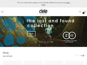 'cieleathletics.com' screenshot