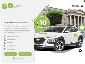 'gocar.ie' screenshot