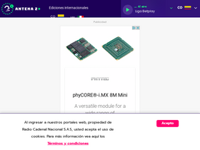 'antena2.com' screenshot