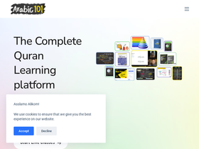 'arabic101.org' screenshot