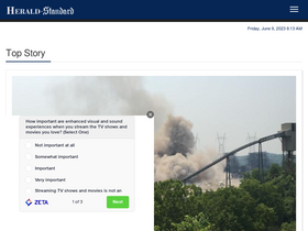 'heraldstandard.com' screenshot