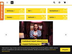 'epitoanyag.hu' screenshot