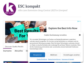 'esc-kompakt.de' screenshot