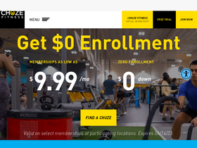 'chuzefitness.com' screenshot