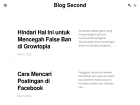 'blogsecond.com' screenshot