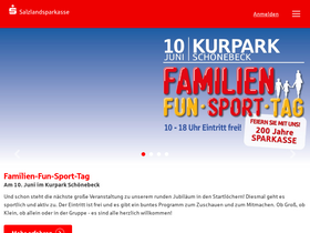 'salzlandsparkasse.de' screenshot