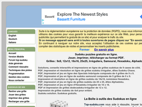 'top-sudoku.com' screenshot