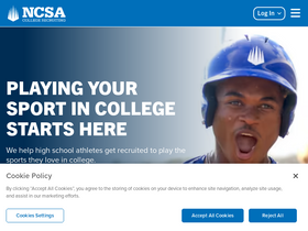 'ncsasports.org' screenshot