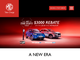 'mgmotor.com.au' screenshot