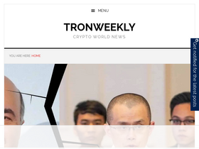 'tronweekly.com' screenshot