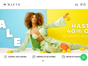 mauvecolombia.com homepage screenshot