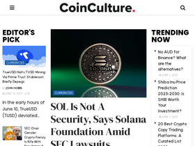 'coinculture.com' screenshot