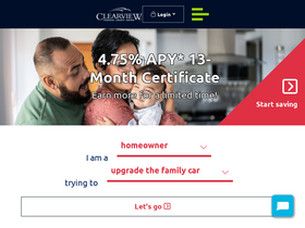 'clearviewfcu.org' screenshot