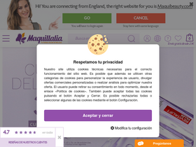 'maquillalia.com' screenshot