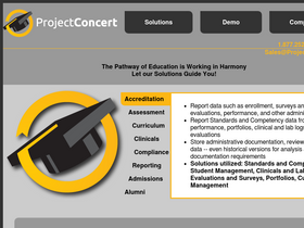 'projectconcert.com' screenshot
