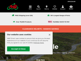 'mandp.co.uk' screenshot